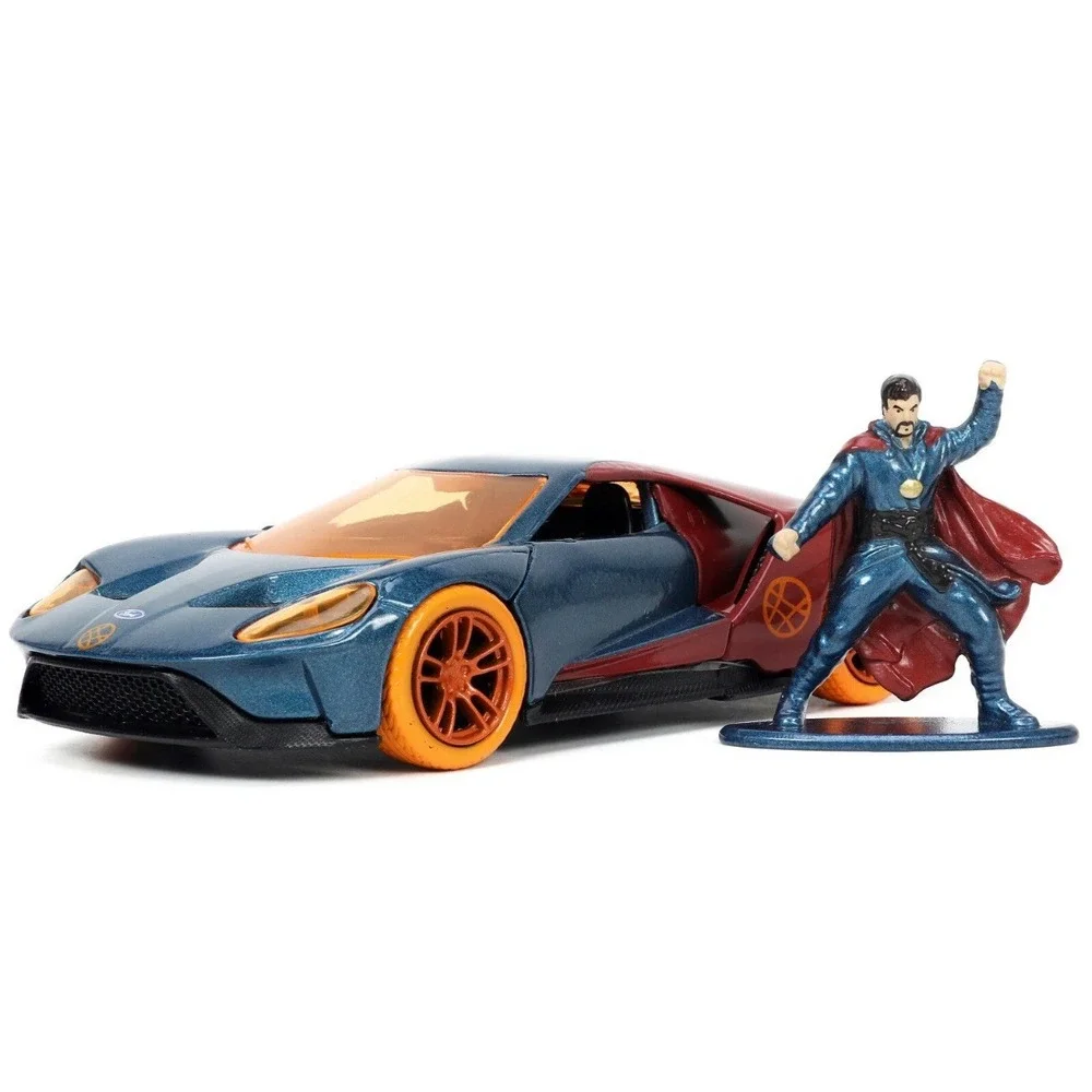 2017 FORD GT & DOCTOR STRANGE FIGURE AVENGERS MARVEL 1/32 DIECAST CAR JADA 33360